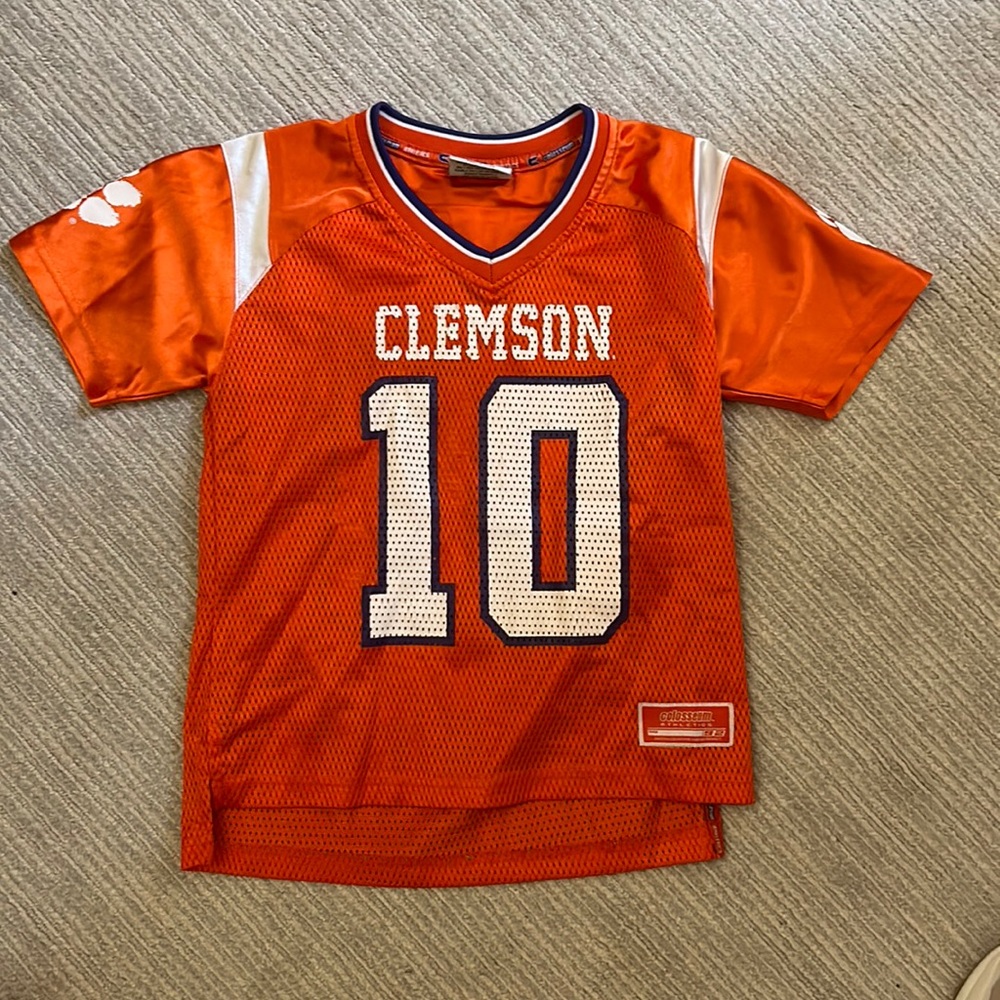 Retro Clemson Tigers football jersey orange